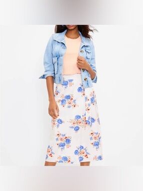 Loft Wrap Midi Skirt NWT! (PLUS the sweater from the first photo)